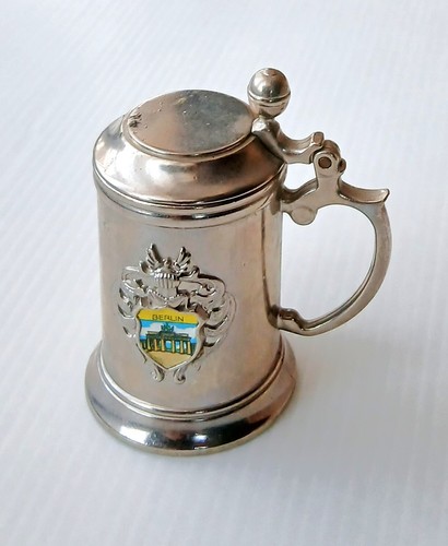 Miniature metal beer tankard - miniature,