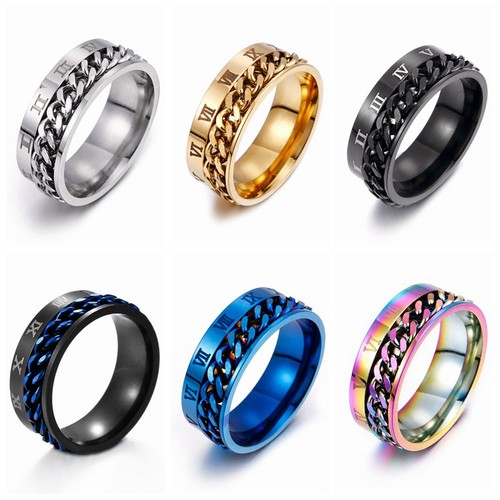 Roman numerals rings spinner - numerals,
