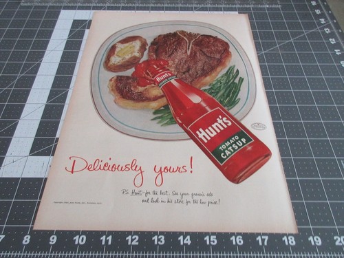 1953 hunt tomato catsup - 1953, hunt's
