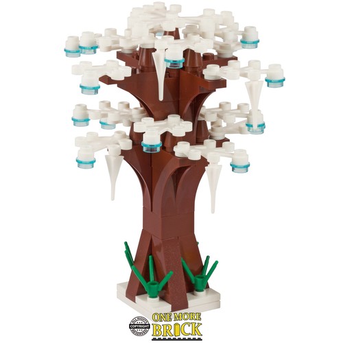 Winter tree white leaves - -,