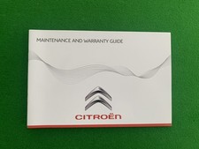 CITROEN SERVICE BOOK FOR ALL MODELS. C3