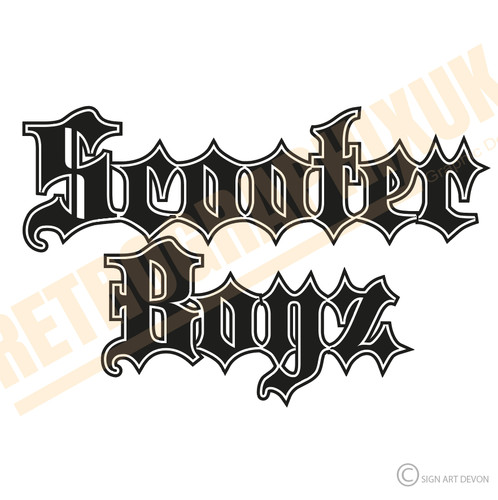 Scooter boy sticker decal - sticker, punk