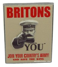 Enamelled Lord Kitchener Pin