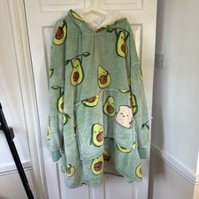 Oodie Avocado hooded blanket pyjamas adult 