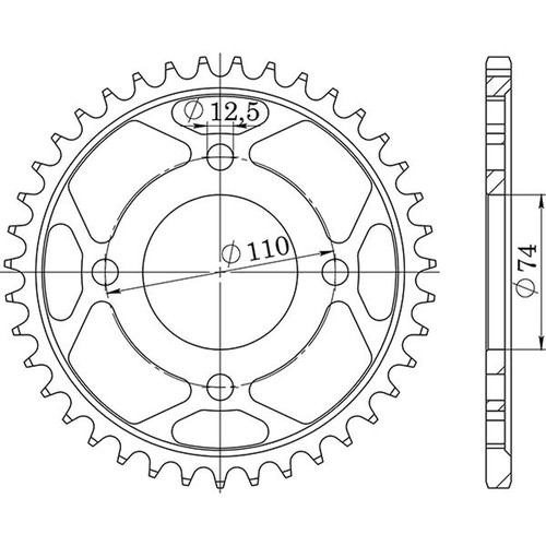 Sunstar steel crown - s, d39