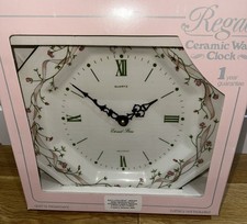 Eternal Beau Ceramic Wall Clock 10" Plate Size NEW IN BOX