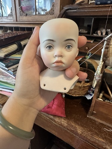 Handmade bisque doll - doll, and