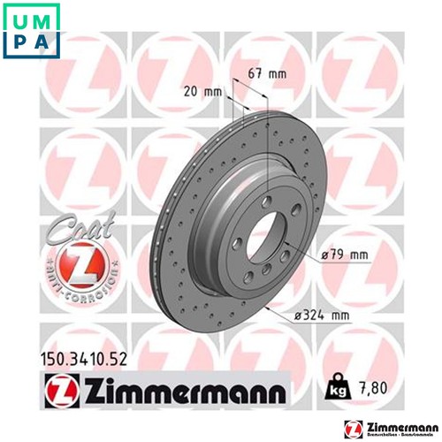 Brake disc 150 3410 - brake, for