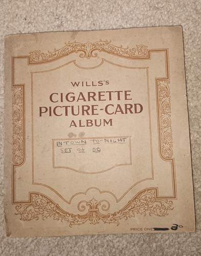 Wills cigarette card album - cigarette, in