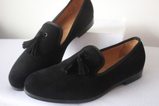 Duke + Dexter Mens Black Suede