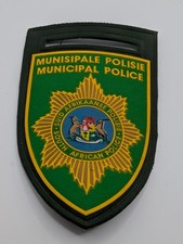SOUTH AFRICAN MUNICIPAL POLICE  SHOULDER FLASH, BADGE PATCH AFRICA VINTAGE