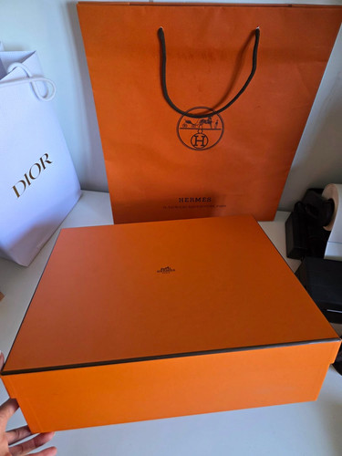 Hermès orange solid rectangle - orange,