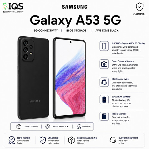Samsung galaxy a53 - samsung, black