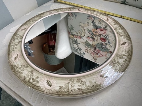 Vintage jersey pottery mirror - vintage,