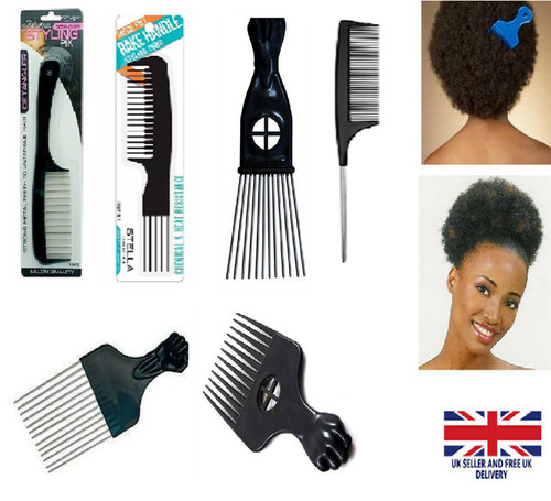 Afro comb with black - comb, fist