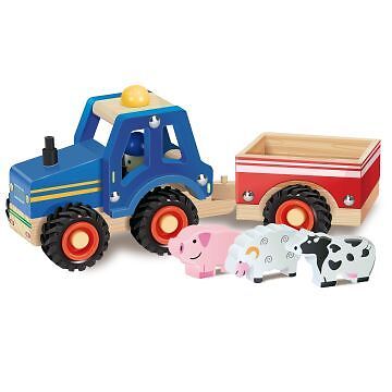 Wooden tractor trailer with - wooden,