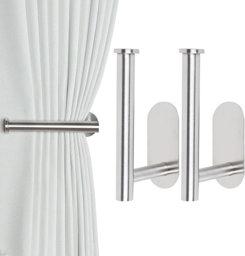 Adhesive curtain holdbacks - holdbacks,
