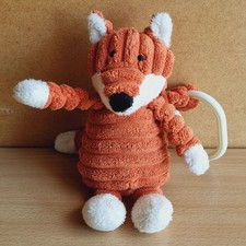 Jellycat Orange Cordy Roy Fox Jitter Comforter Doudou Hang Loop Approx 5.5"