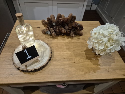 Set rustic wedding table - of, 6