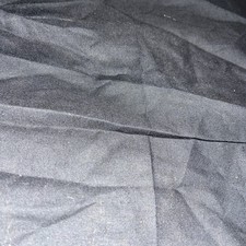 Material fabric off cuts-  Material- Plain Black Design - 20cm x 80cm