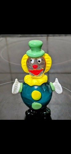 Murano art glass clown - art,