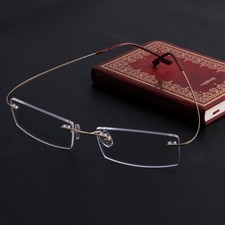 Fashion Metal Rimless Eye Glasses Eyeglasses Frame Spectacle Frames