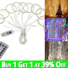 300 LED Curtain Fairy Lights