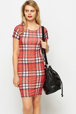 New red tartan - red, check