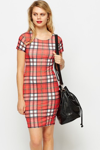 New red tartan check - red,
