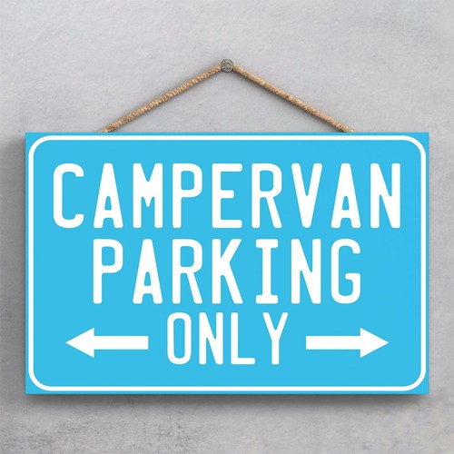 Campervan parking only blue - campervan,
