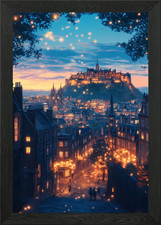 Edinburgh Castle in twilight