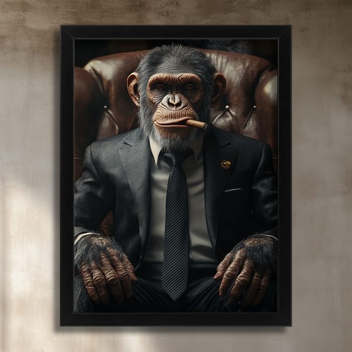 Smoking chimp suit - in,
