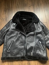 PRETTYLITTLETHING Oversized Aviator Jacket UK 14
