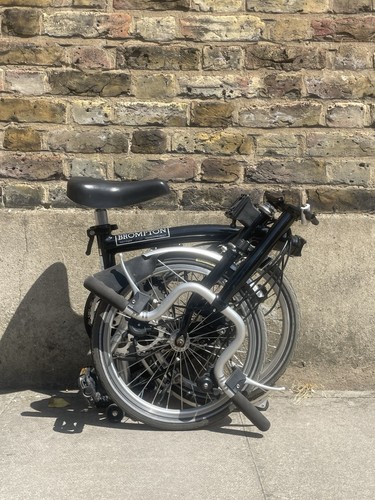 Brompton m6l folding bike - folding,