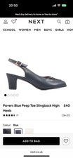 Next Navy Blue Sling Back