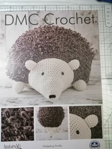 Hedgehog dmc pouffe crochet - hedgehog,