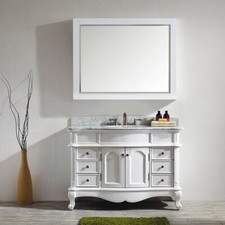White Vanity Unit Traditional