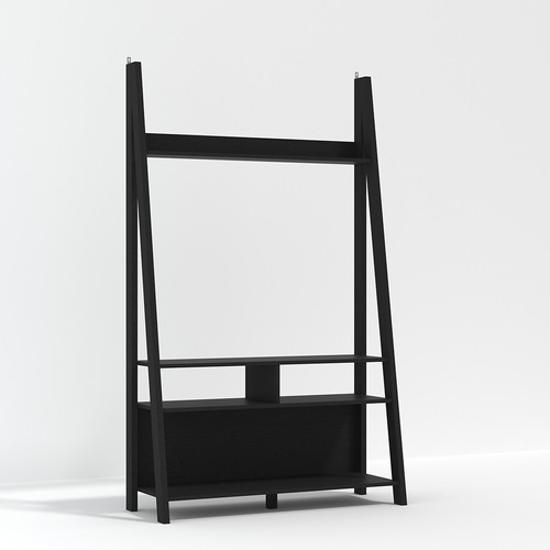 Tiva black ladder unit - black,