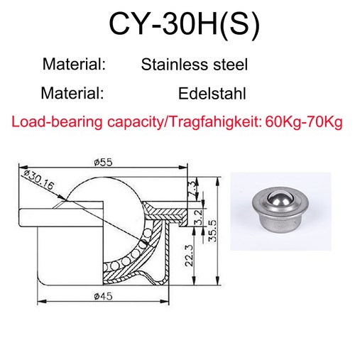 Ball transfer unit roller - ball,