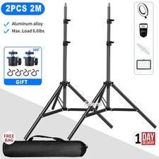 2PCS 79" 2M Light Stand Tripod