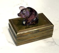 Victorian Brass Trinket Box