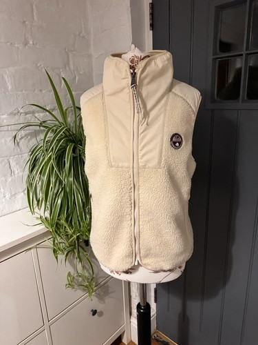 Napapijri teddy gilet - teddy, cream