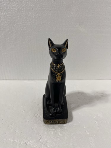 Egyptian black gold cat - black, god