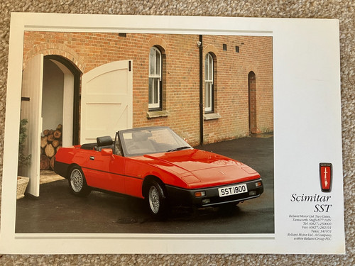 Reliant scimitar sst - scimitar, 1990-92