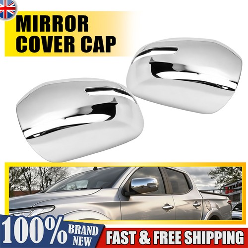 Chrome door wing mirror - 2x,