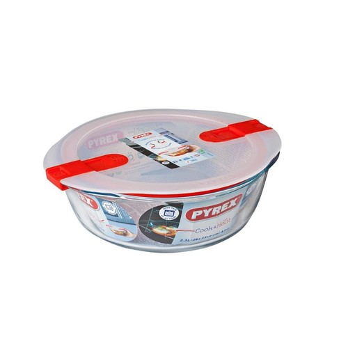 Pyrex round glass dish - round,
