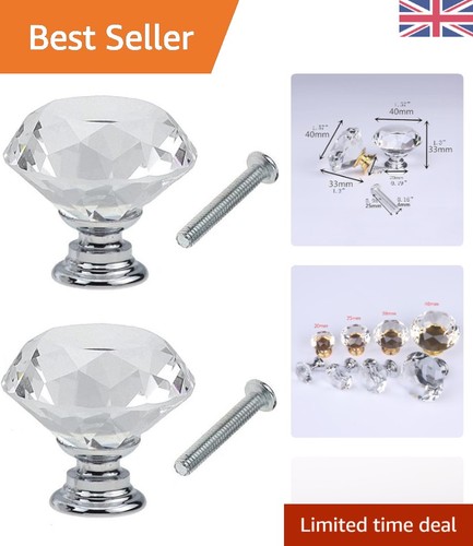 Exquisite crystal door knobs - crystal, 2