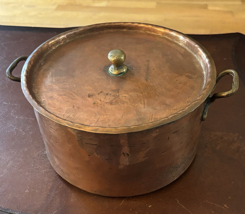 Vintage hand hammered copper