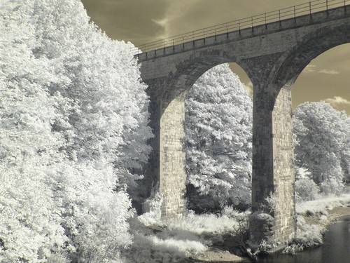 Infrared converted camera
