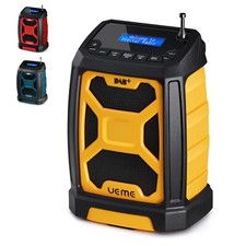 UEME 5W DAB/DAB+  FM Cordless Site Radio, Bluetooth, USB Rechargeable, IP65